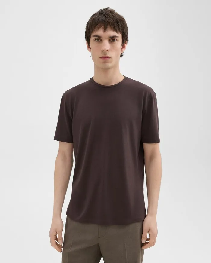 Men Theory TShirts Polos Dorian Tee In Active Knit Hickory