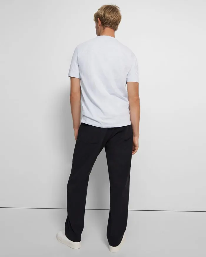 Men Theory TShirts Polos Essential Tee In Cosmos Slub Cotton Olympic