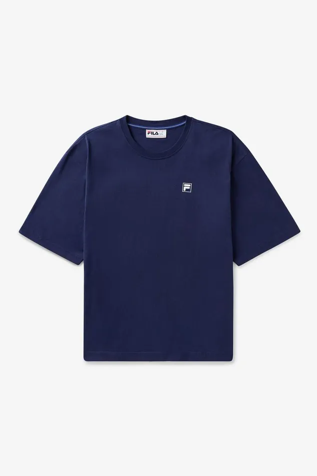 Men Tops and TShirts Fila Country Club Raquet Box Tee 400 Fila Navy