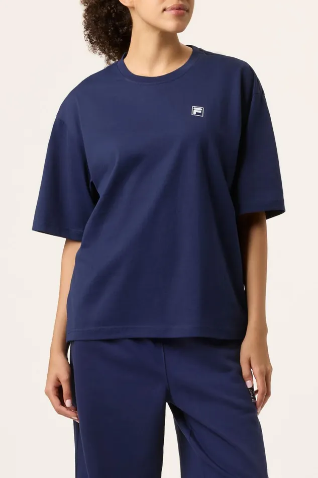 Men Tops and TShirts Fila Country Club Raquet Box Tee 400 Fila Navy