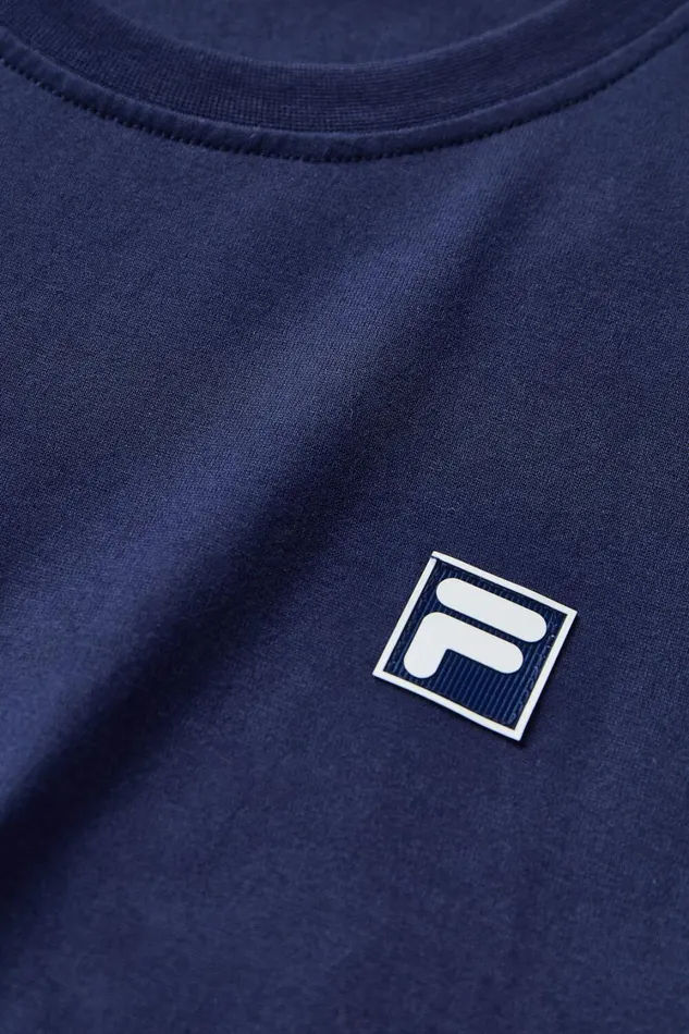 Men Tops and TShirts Fila Country Club Raquet Box Tee 400 Fila Navy
