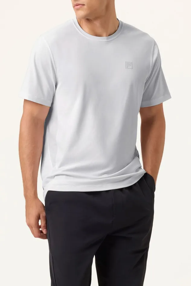 Men Tops and TShirts Fila Everyday Ace Tee 100 White Men Tops and TShirts Fila Everyday Ace Tee 100 White