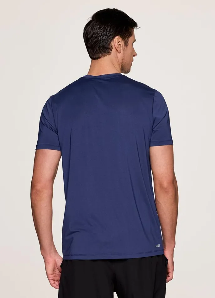 Men Training Day Mesh Workout Tee Navy RBX Active TShirts