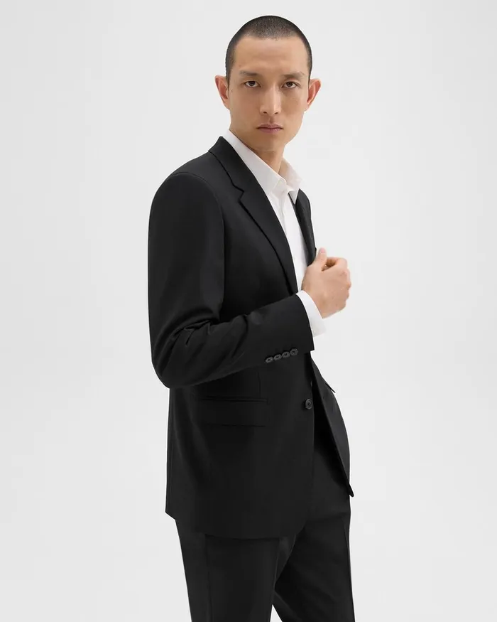 MenWomen Theory Blazers Jackets Chambers Blazer In Stretch Wool Black