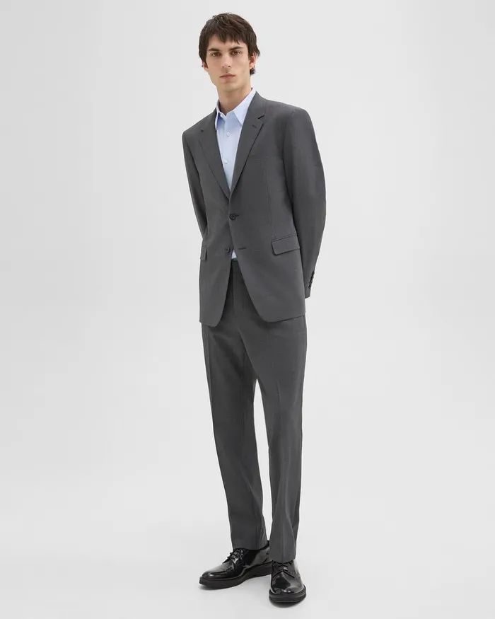 MenWomen Theory Blazers Jackets Chambers Blazer In Stretch Wool Medium Charcoal