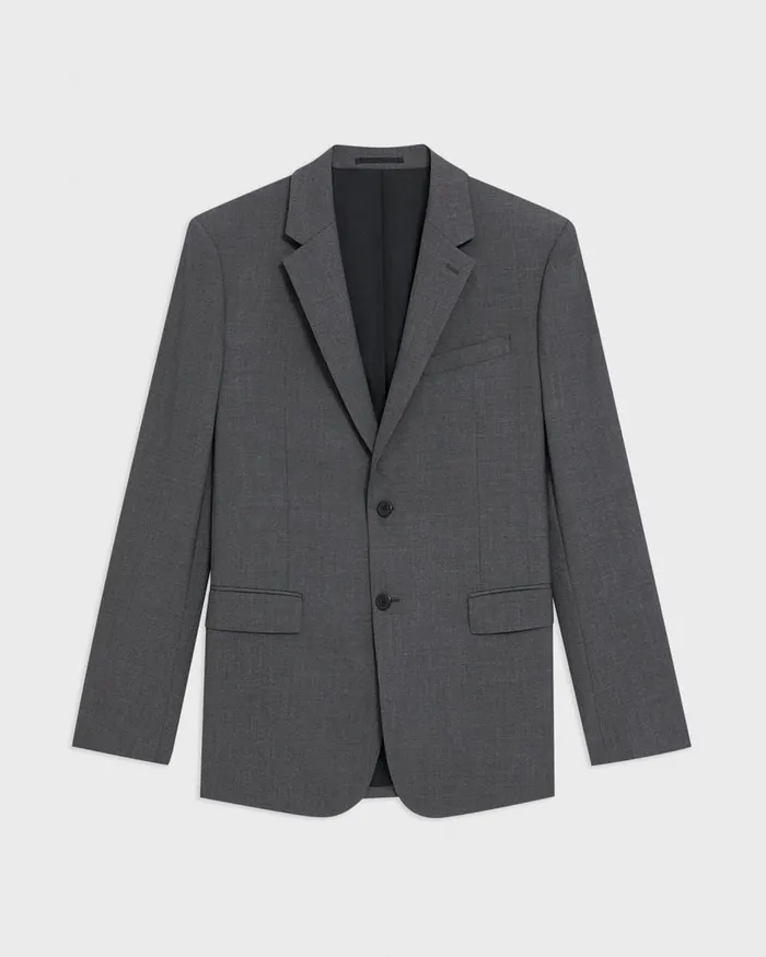 MenWomen Theory Blazers Jackets Chambers Blazer In Stretch Wool Medium Charcoal
