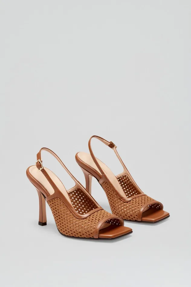 MESH SLINGBACK 95 TAN Shoes Scanlan Theodore Women