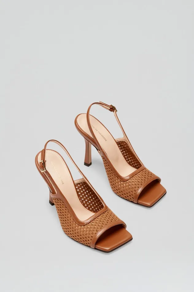 MESH SLINGBACK 95 TAN Shoes Scanlan Theodore Women