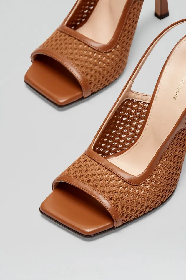 MESH SLINGBACK 95 TAN Shoes Scanlan Theodore Women