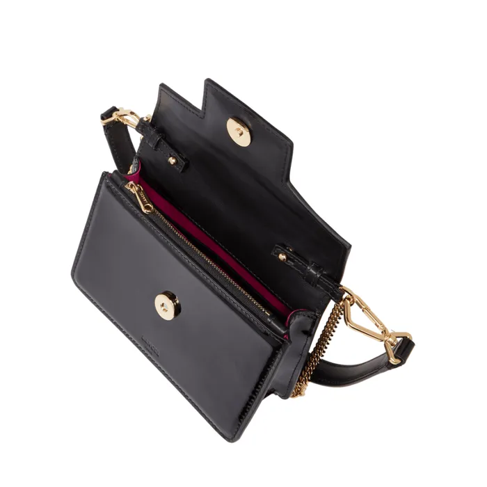 Mini Flap Bag Black Women Lancel Shoulder Bags