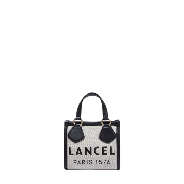 Mini Zip Tote Naturalblack Women Lancel Tote Bags