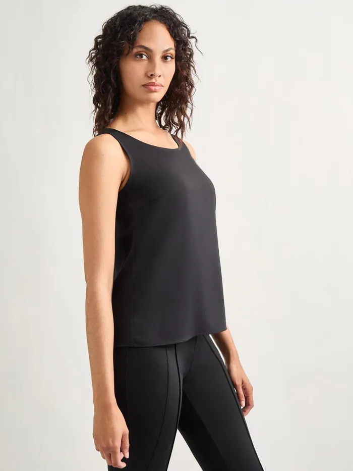 Misook Classic Crepe De Chine Tank Top Women Tanks Misook Classic Crepe De Chine Tank Top Women Tanks