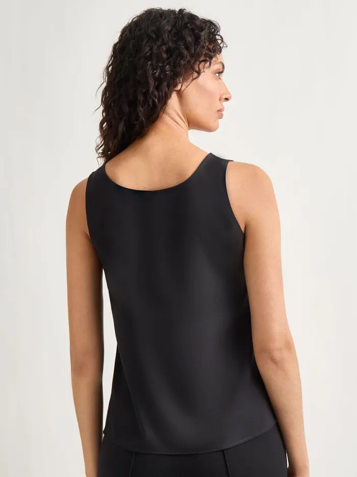Misook Classic Crepe De Chine Tank Top Women Tanks Misook Classic Crepe De Chine Tank Top Women Tanks