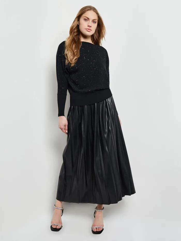 Misook Dolman Sequin Cashmere Sweater Women Tops and Tees
