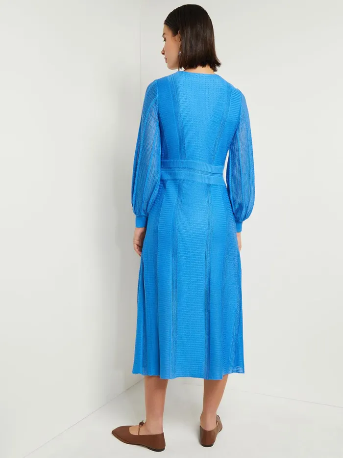 Misook Midi Fit and Flare Dress 8211 MultiStitch Knit Women Dresses Misook Midi Fit and Flare Dress 8211 MultiStitch Knit Women Dresses