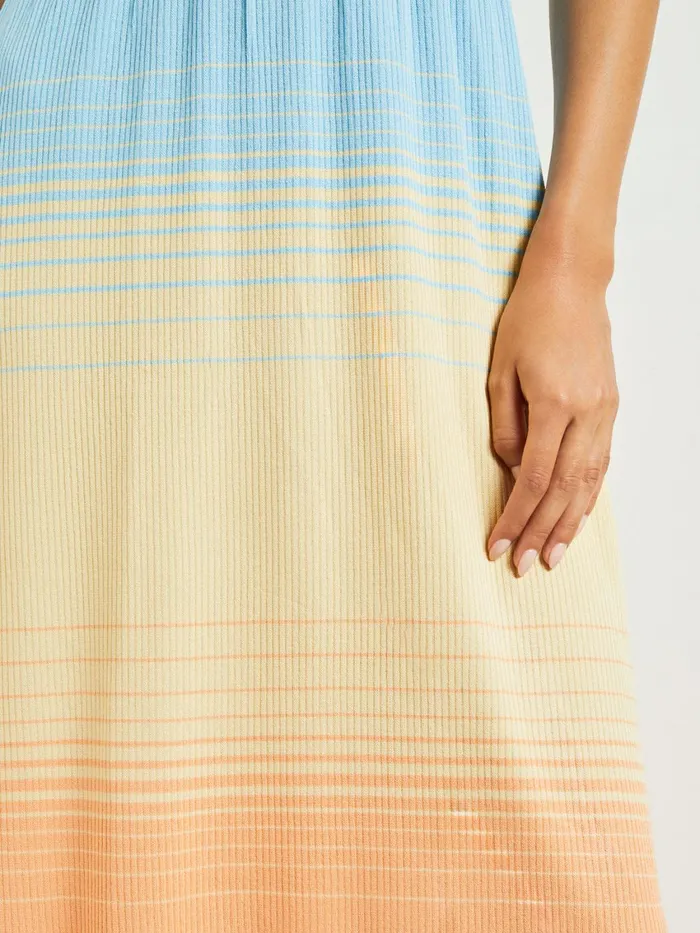 Misook Midi Fit and Flare Dress 8211 Soft Ombre Jacquard Knit Women Dresses Misook Midi Fit and Flare Dress 8211 Soft Ombre Jacquard Knit Women Dresses