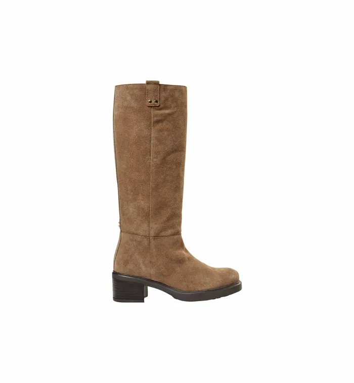 MMWales Suede Hi Boot Dark Beige Women Shoes MOS MOSH