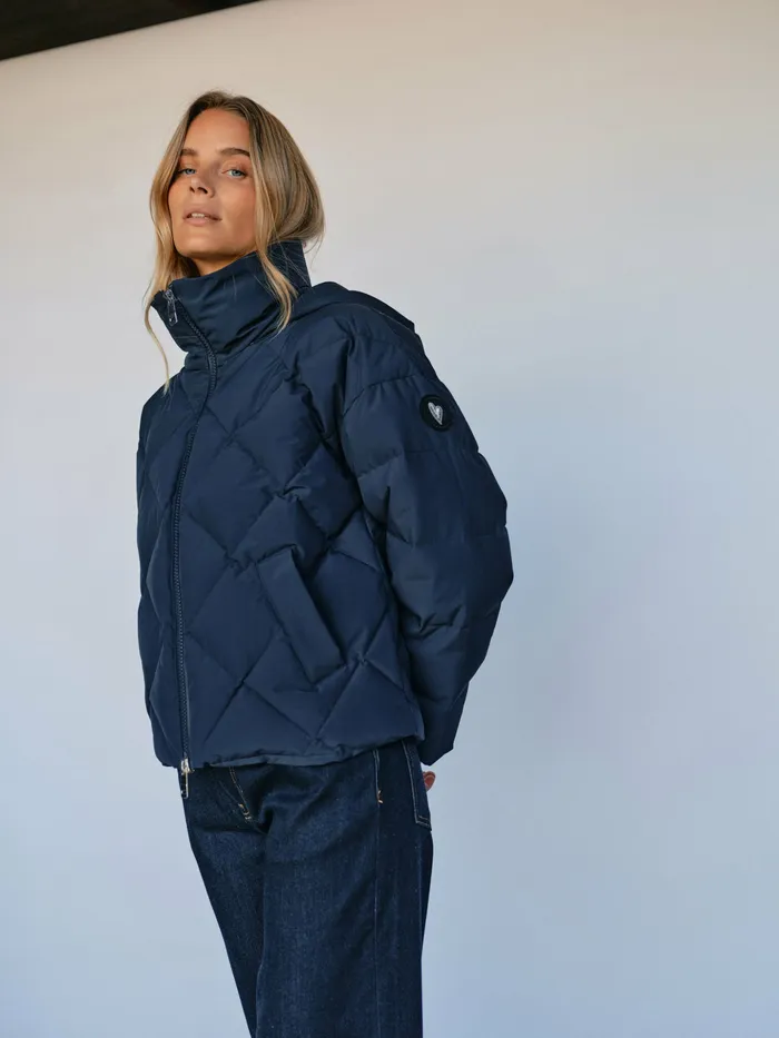 MOS MOSH Jackets and Coats Women MMAhla Down Jacket Salute Navy MOS MOSH Jackets and Coats Women MMAhla Down Jacket Salute Navy