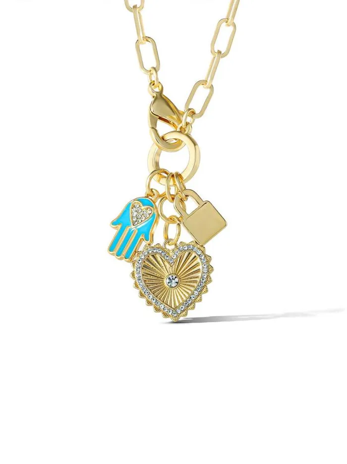 Necklaces Accessories Jessica Simpson Triple Charm Necklace