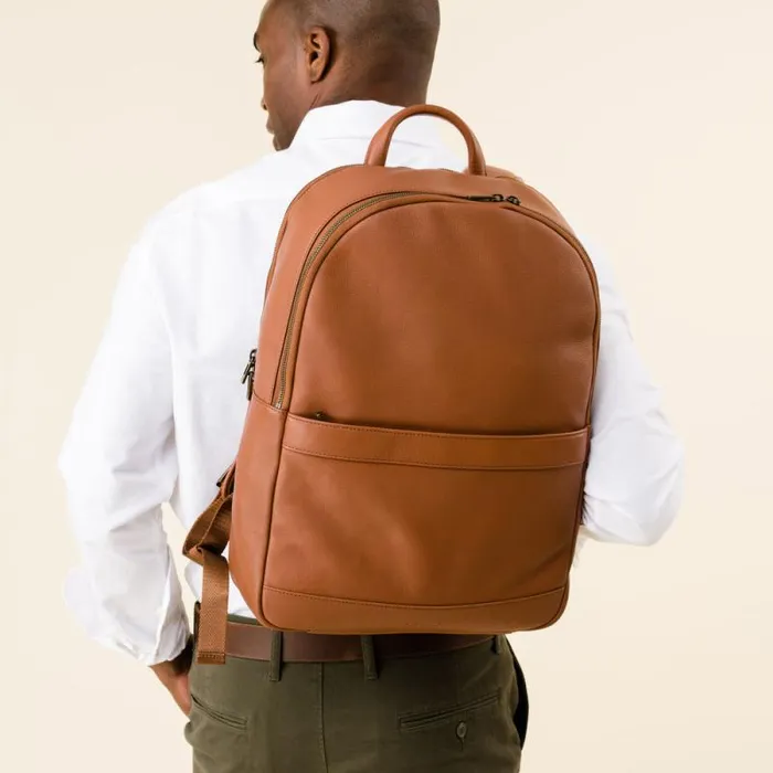Nisolo Bags and Wallets Men Alex Commuter Backpack Caramel Nisolo Bags and Wallets Men Alex Commuter Backpack Caramel