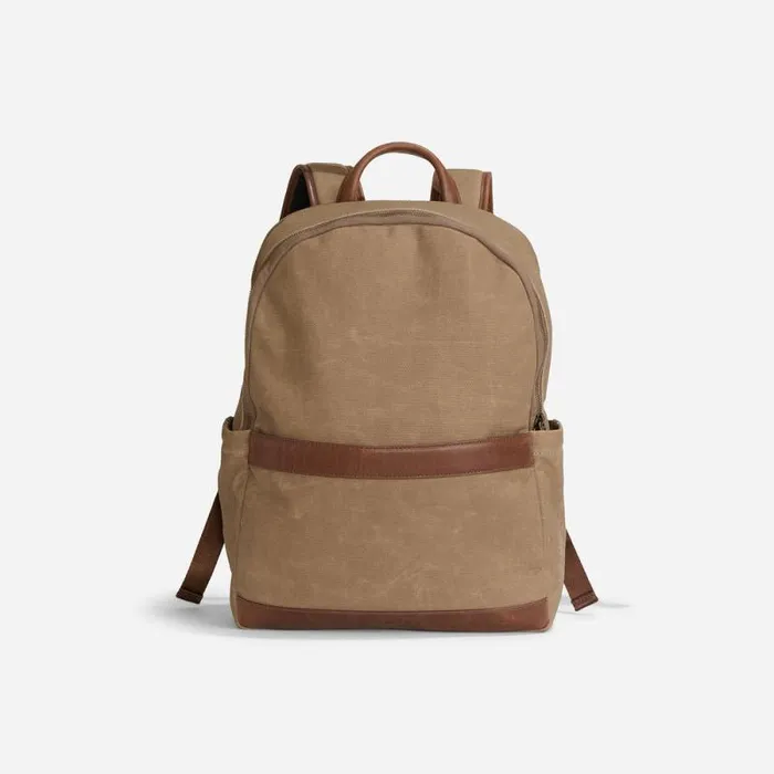 Nisolo Bags and Wallets Men Alex Commuter Backpack Waxed Canvas