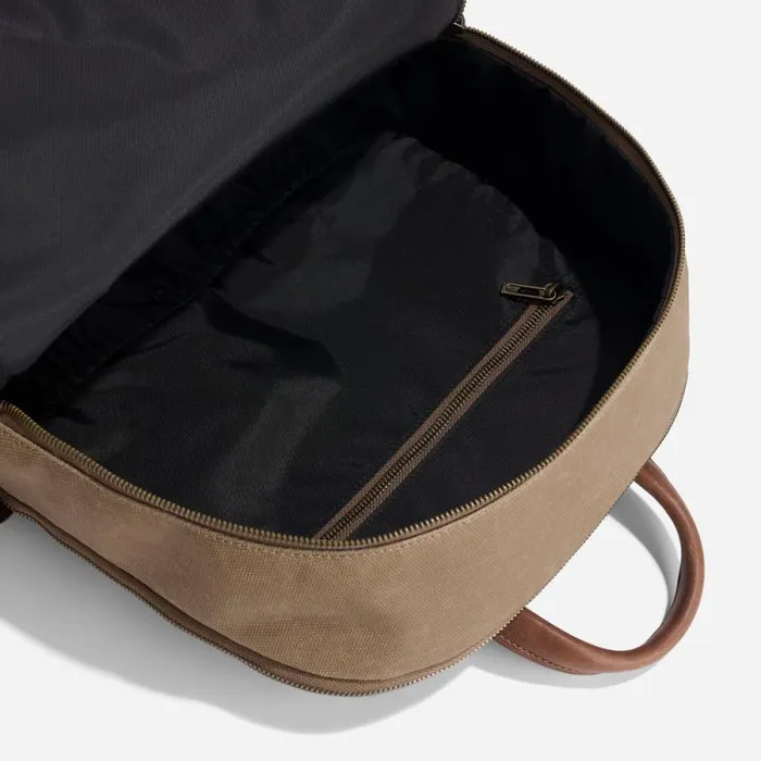 Nisolo Bags and Wallets Men Alex Commuter Backpack Waxed Canvas Nisolo Bags and Wallets Men Alex Commuter Backpack Waxed Canvas