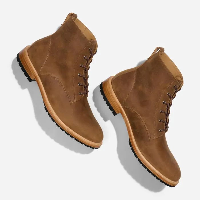 Nisolo Boots Men Martin AllWeather Boot Tobacco Nisolo Boots Men Martin AllWeather Boot Tobacco