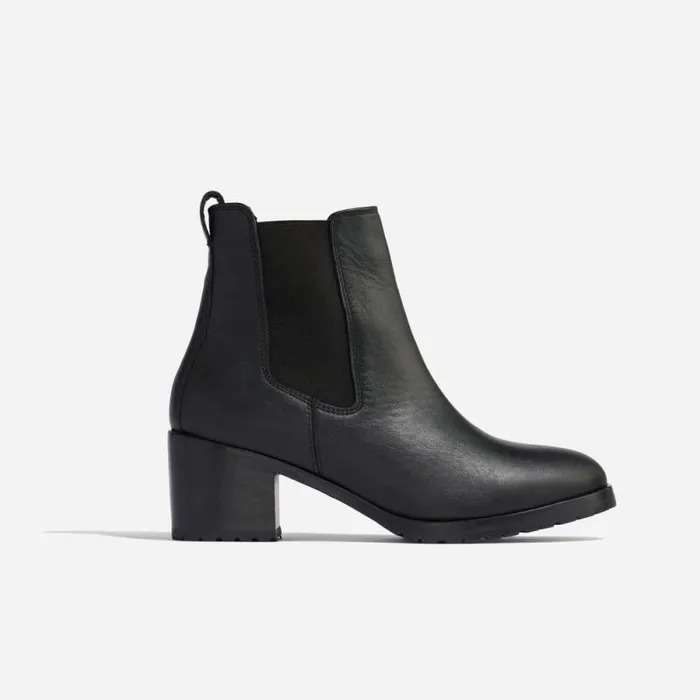 Nisolo Boots Women Ana GoTo Heeled Chelsea Boot Blackblack