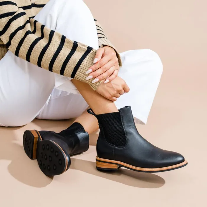 Nisolo Boots Women Carmen Chelsea Boot 20 Black Nisolo Boots Women Carmen Chelsea Boot 20 Black