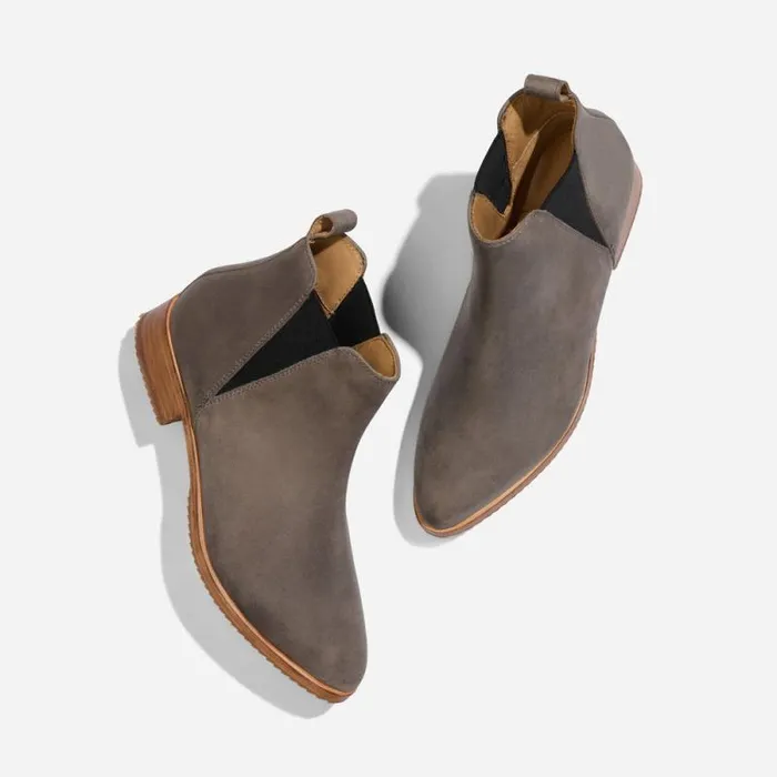 Nisolo Boots Women Eva Everyday Chelsea Boot Grey