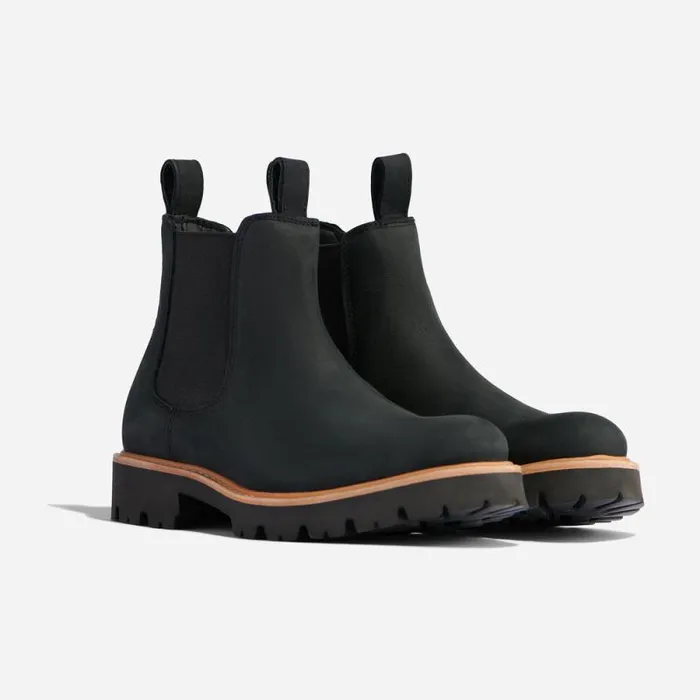 Nisolo Boots Women GoTo Lug Chelsea Boot Black