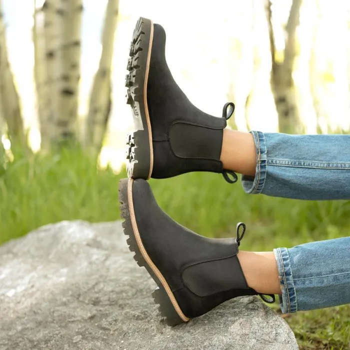 Nisolo Boots Women GoTo Lug Chelsea Boot Black