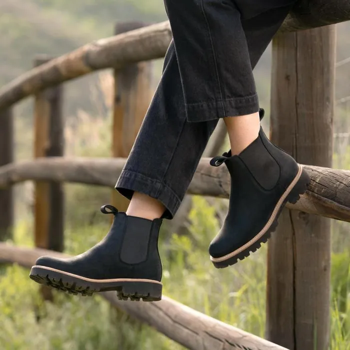 Nisolo Boots Women GoTo Lug Chelsea Boot Black