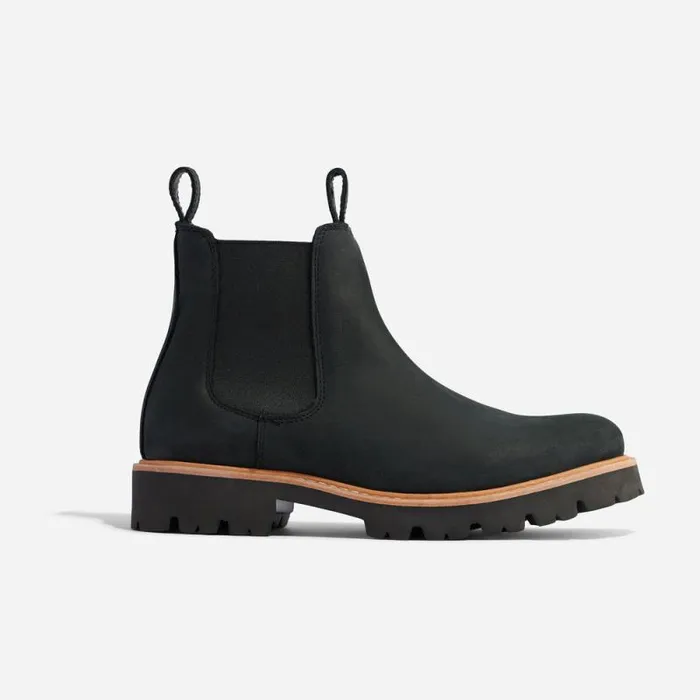 Nisolo Boots Women GoTo Lug Chelsea Boot Black