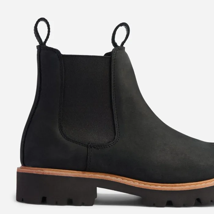 Nisolo Boots Women GoTo Lug Chelsea Boot Black