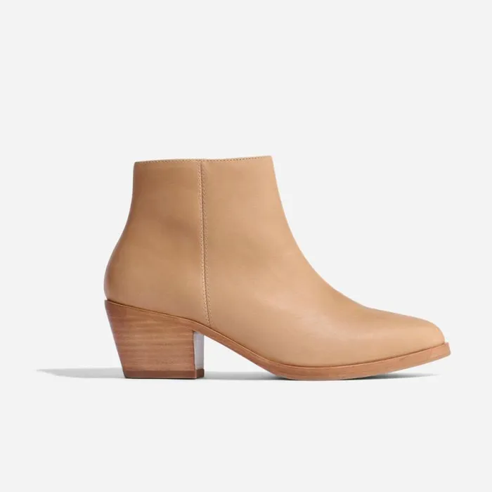 Nisolo Boots Women Marisa Inside Zip Boot Almond Nisolo Boots Women Marisa Inside Zip Boot Almond