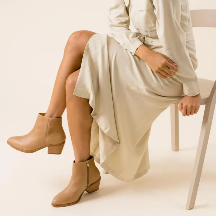 Nisolo Boots Women Marisa Inside Zip Boot Almond Nisolo Boots Women Marisa Inside Zip Boot Almond