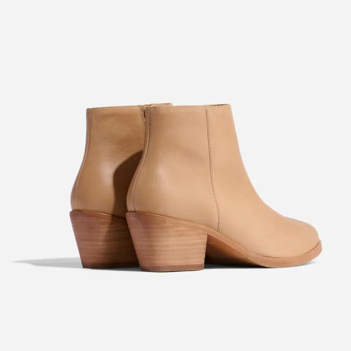 Nisolo Boots Women Marisa Inside Zip Boot Almond Nisolo Boots Women Marisa Inside Zip Boot Almond
