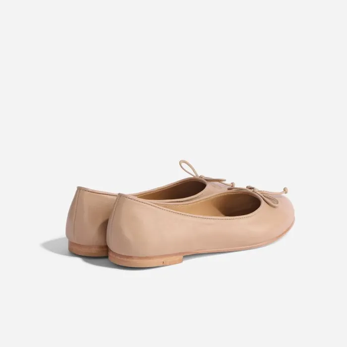 Nisolo Flats and Slip Ons Women Bea GoTo Ballet Flat Almond Nisolo Flats and Slip Ons Women Bea GoTo Ballet Flat Almond