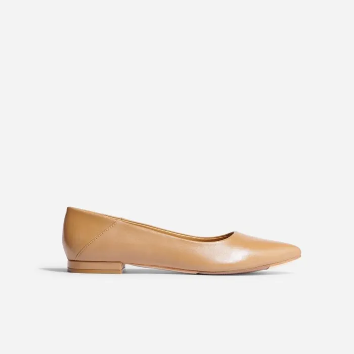 Nisolo Flats and Slip Ons Women Fina Pointed Toe Flat Almond Nisolo Flats and Slip Ons Women Fina Pointed Toe Flat Almond