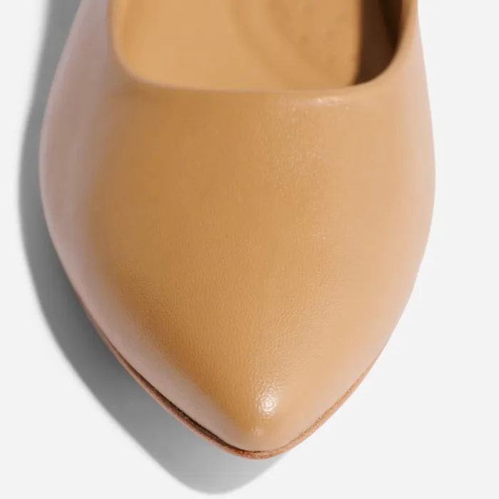 Nisolo Flats and Slip Ons Women Fina Pointed Toe Flat Almond Nisolo Flats and Slip Ons Women Fina Pointed Toe Flat Almond
