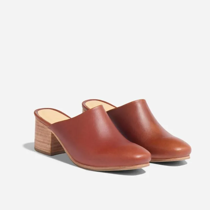 Nisolo Heels Women AllDay Heeled Mule Brandy