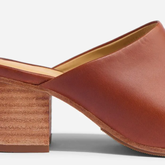 Nisolo Heels Women AllDay Heeled Mule Brandy Nisolo Heels Women AllDay Heeled Mule Brandy