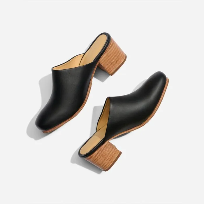 Nisolo Loafers and Mules Women AllDay Heeled Mule Black