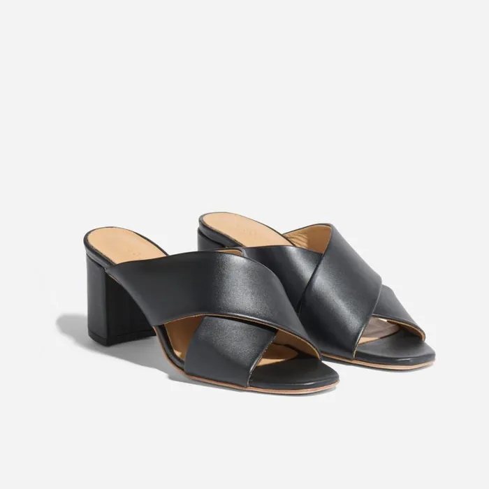 Nisolo Loafers and Mules Women Carina Cross Strap Mule Black