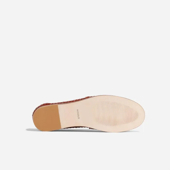 Nisolo Oxfords and Loafers Men Alejandro Woven Slip On 20 Woven Brandy