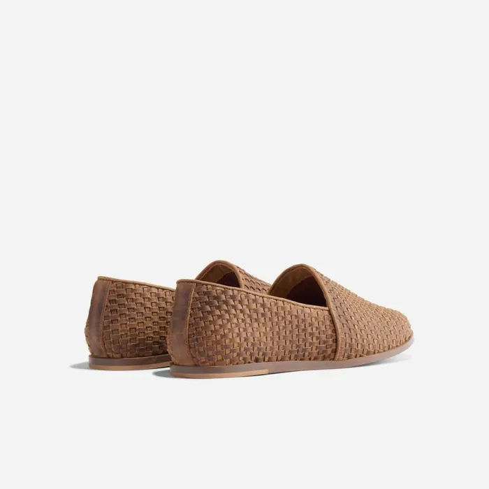 Nisolo Oxfords and Loafers Men Alejandro Woven Slip On 20 Woven Tobacco