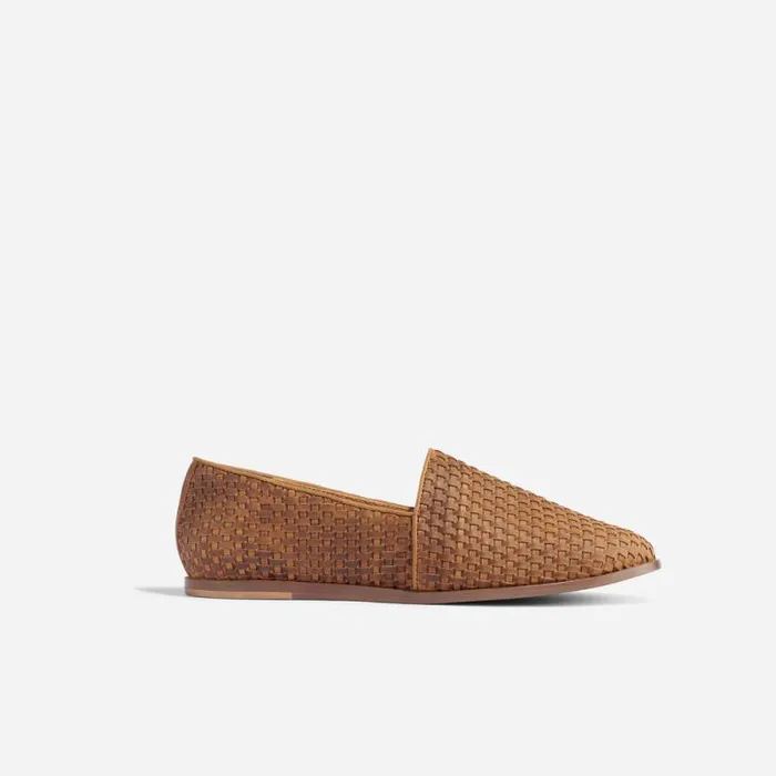 Nisolo Oxfords and Loafers Men Alejandro Woven Slip On 20 Woven Tobacco