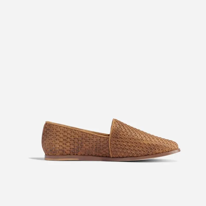 Nisolo Oxfords and Loafers Men Alejandro Woven Slip On 20 Woven Tobacco
