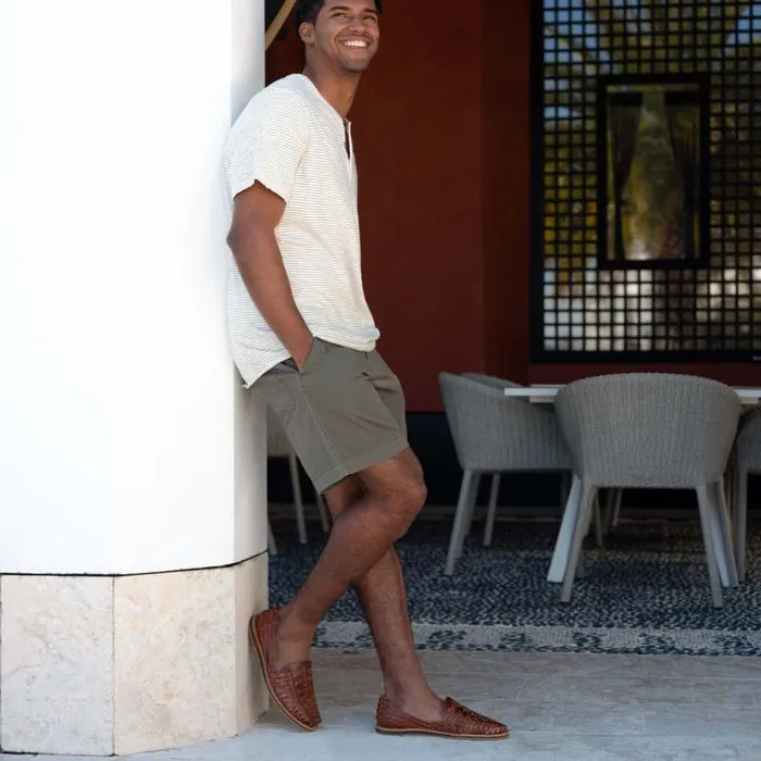 Nisolo Oxfords and Loafers Men Huarache Sandal Brandy